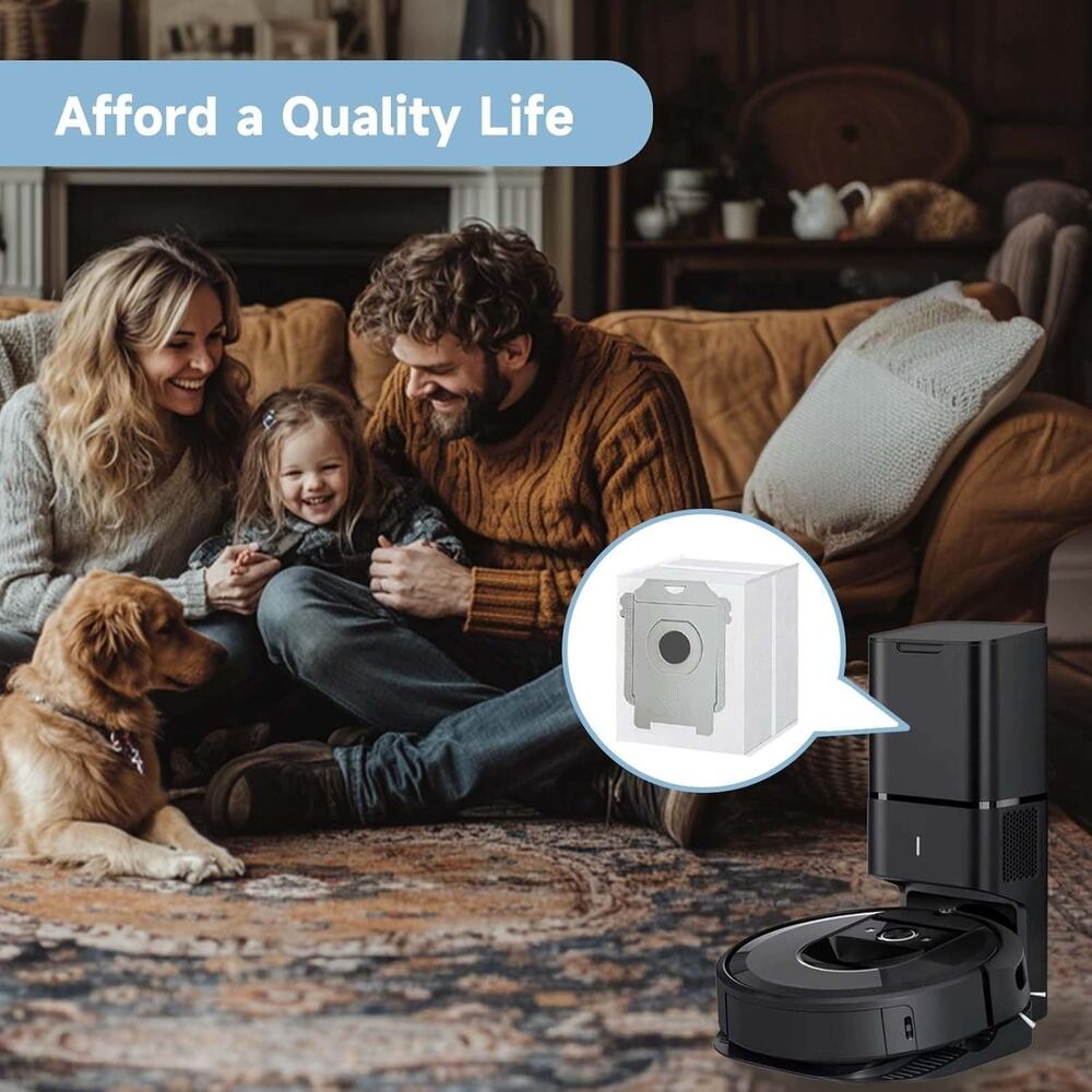 6 Pack Vacuum Bags for iRobot Roomba j9+, j7+, j5+, i5+, j6+, i3+, i4+, i8+, s9+ - Picture 6 of 6